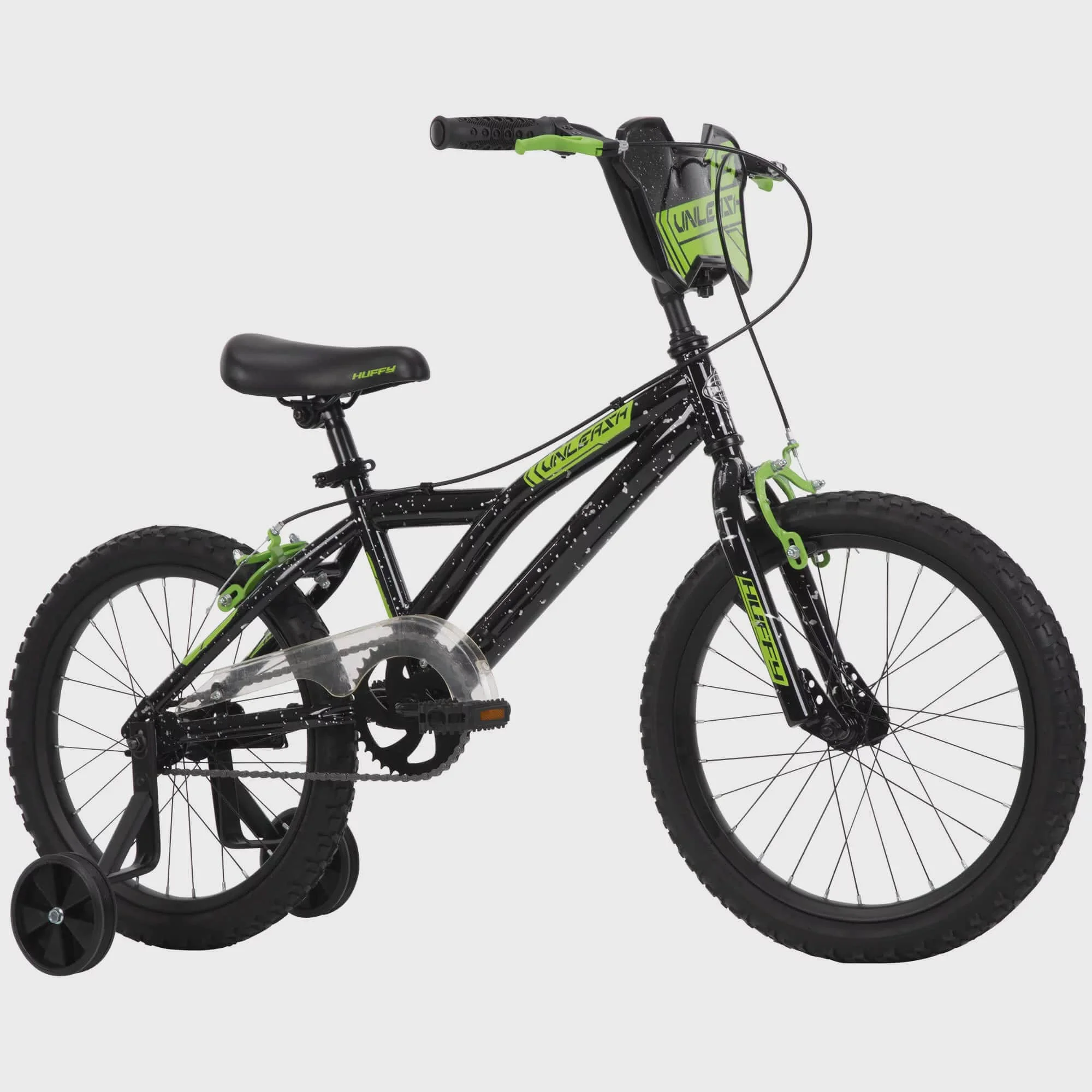 

18-inch Unleash Boys' Bike for Kids', Black / Green