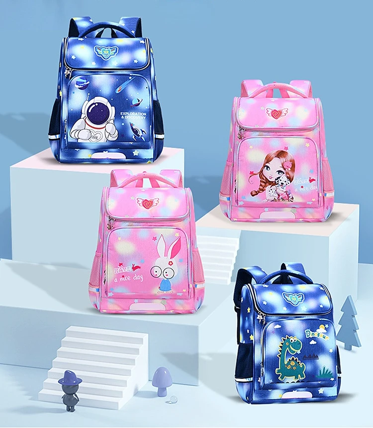 Girls Rabbit Boys Astronaut Dinosaur Cartoon Backpacks New Children Fashion High-capacity Breathable School Bags for Travel Hot