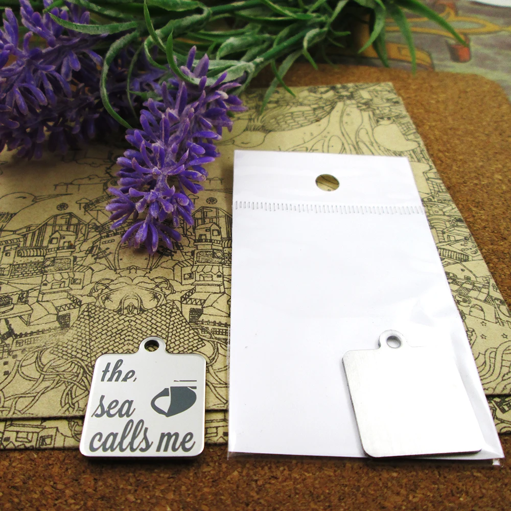 20 шт./лот--подвески из нержавеющей стали морской звоните меня больше стилей для