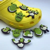 soft pvc cartoon character croc shoe charms decoration accessories for girls boys clogs sandals wristband holiday party gifts