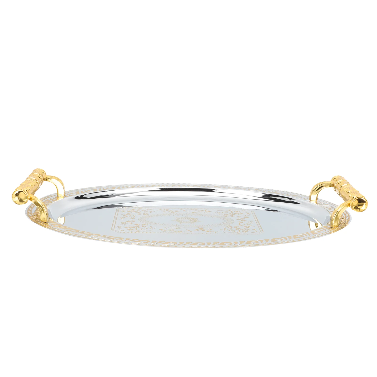 

Coffee Serving Tray Tub Tray Bathtub Stainless Steel Oval Platter Bathtub Trays Household Decorative Tray