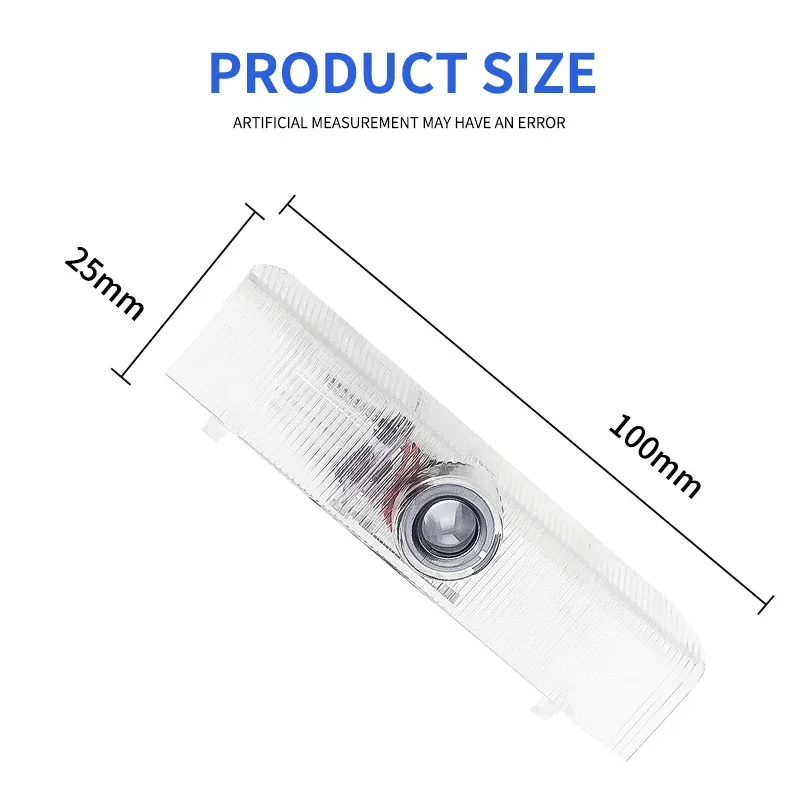 2 шт. автомобильный светодиодный логотип дверной проектор лампа приветствия для