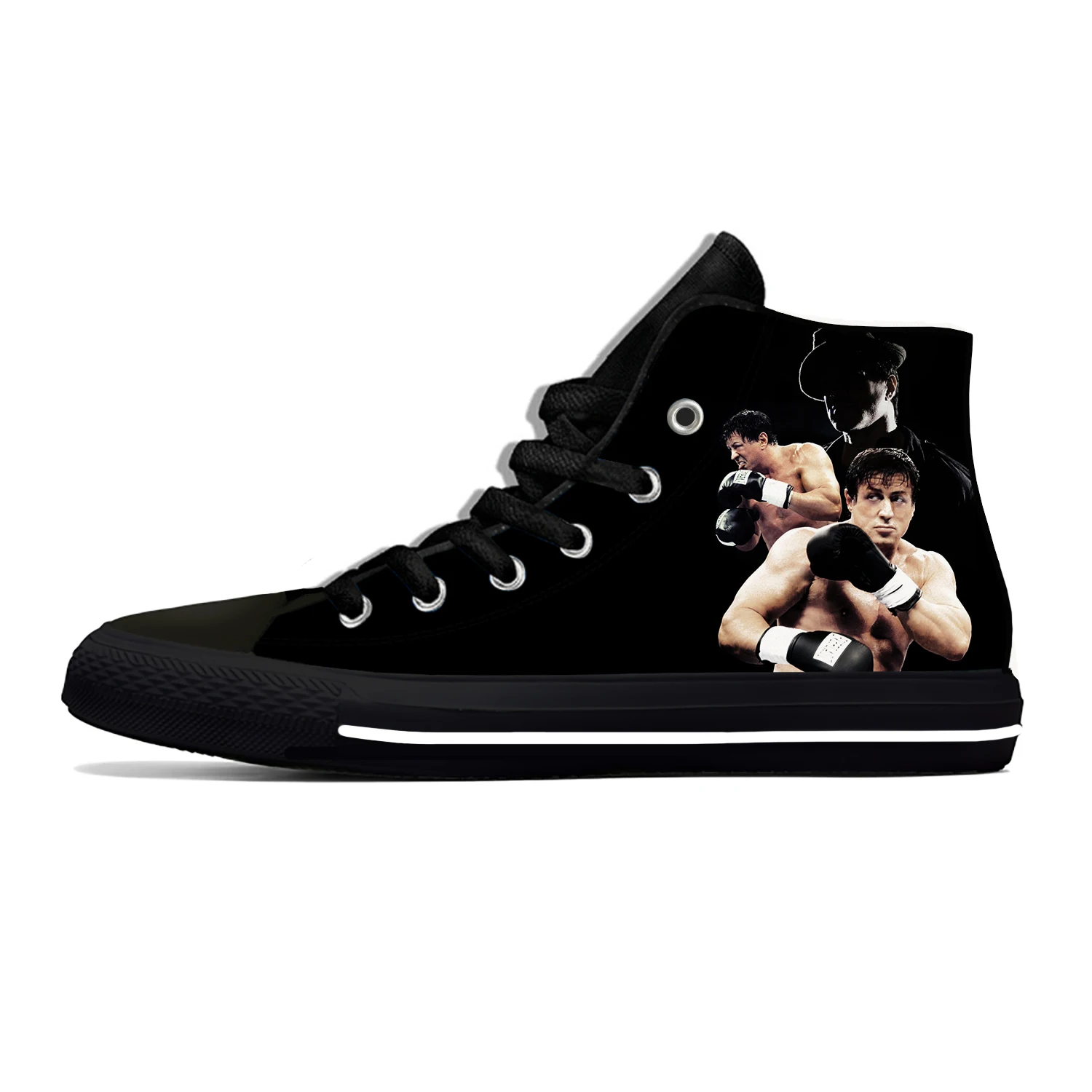 Boxing Box Movie Rocky Balboa Fashion Funny Cool Casual Cloth Shoes High Top Lightweight Breathable 3D Print Men Women Sneakers