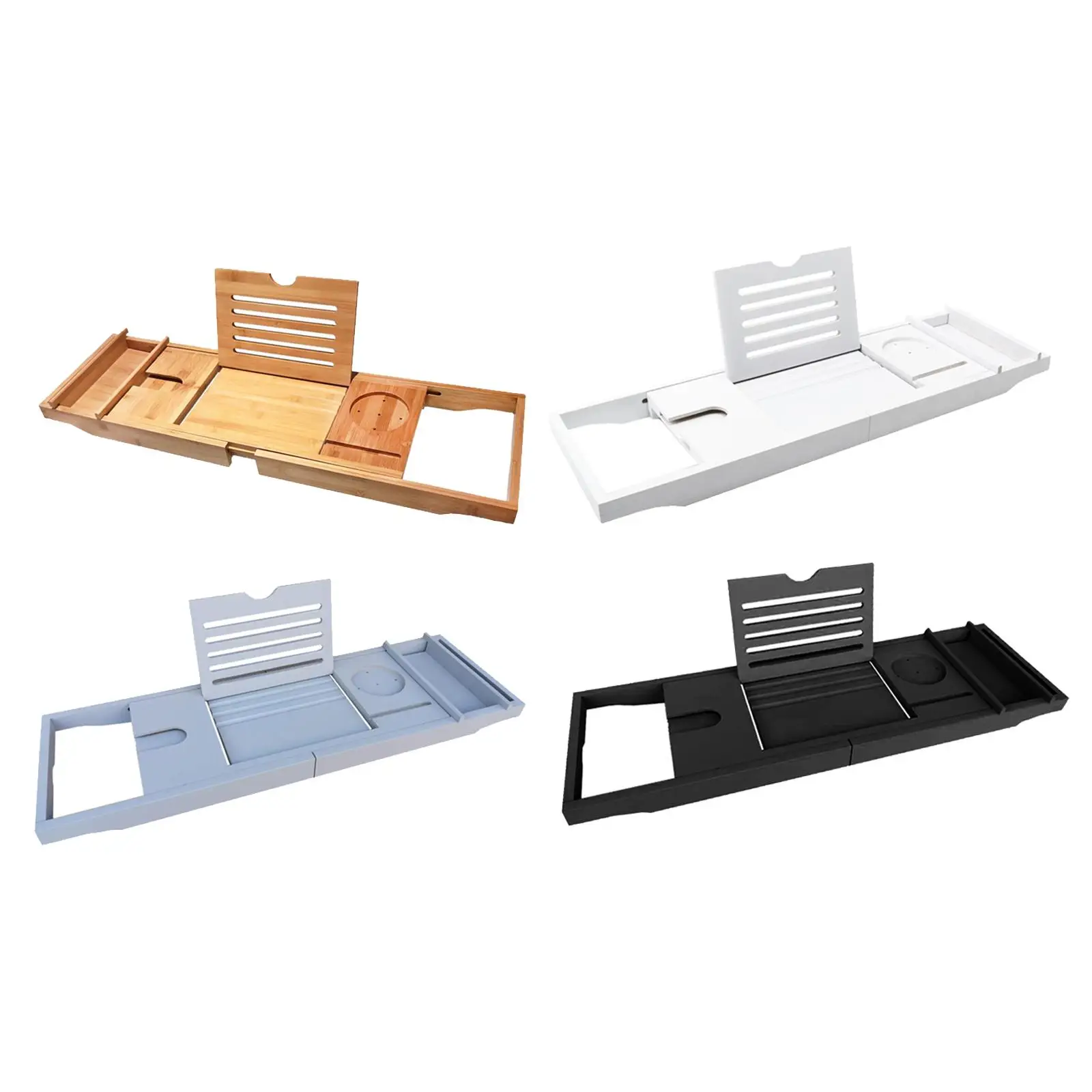 Расширяемый бамбуковый поднос для ванны премиум-класса душа стойка хранения