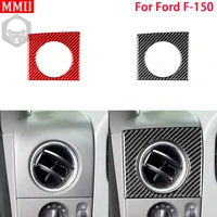 rrx for ford f150 f 150 2004 2008 real carbon fiber interior left side air outlet frame cover trim stickers car accessories