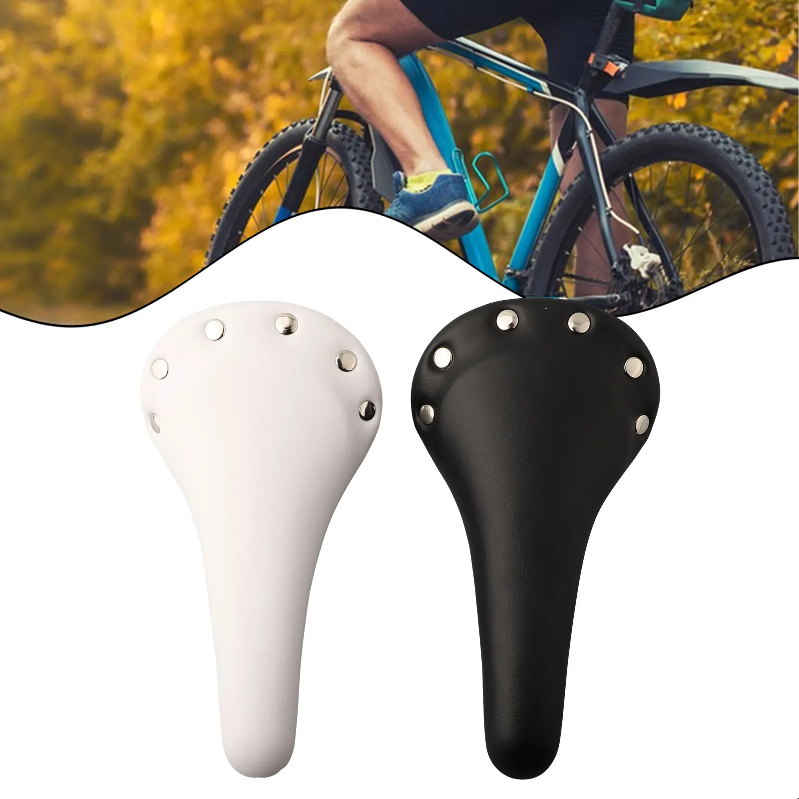 Велосипедное седло винтажное велосипедное сиденье с заклепками из