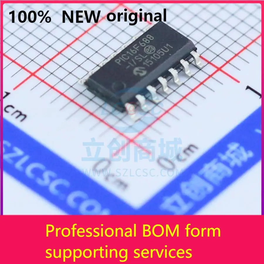 

PIC16F688-I/SL PIC16F688-I/SLNew Оригинальный оригинальный чип IC 100% оригинал