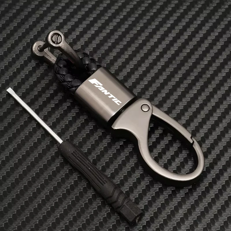 

Для FANTIC CABALLERO 700 FLAT TRACK 125 250 500 RALLY SCRAMBLER 500 XE аксессуары для мотоциклов плетеный веревочный брелок металлический брелок