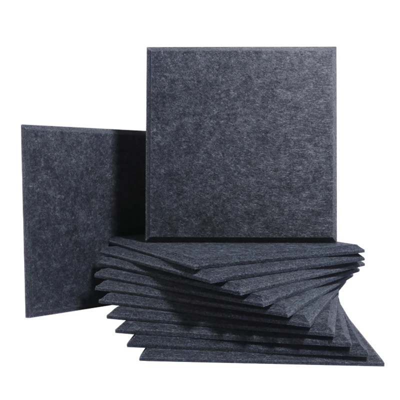 

10 шт., самоклеящиеся квадратные акустические панели, с защитой от звука