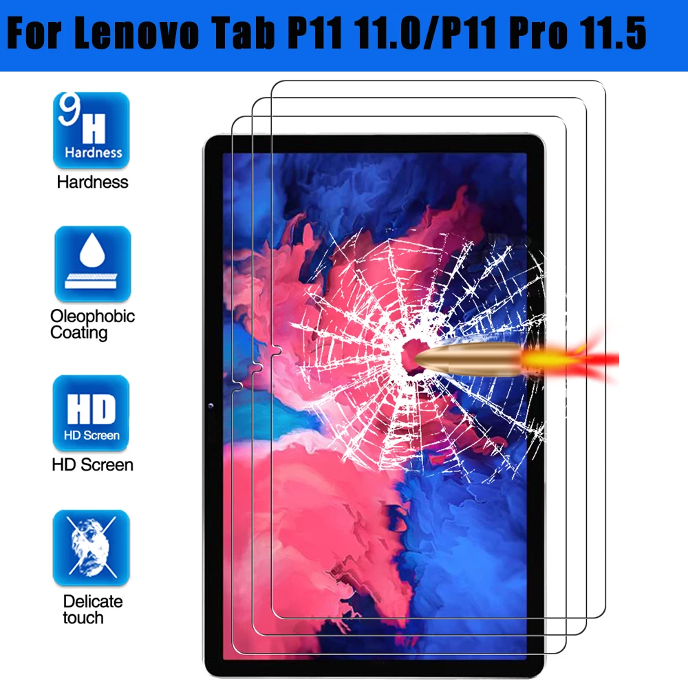 

Закаленное стекло для Lenovo Tab P11 Xiaoxin P11 Plus J606F J606L J616, Защита экрана для Lenovo Tab P11 Pro 11,5 J706 J716, пленка