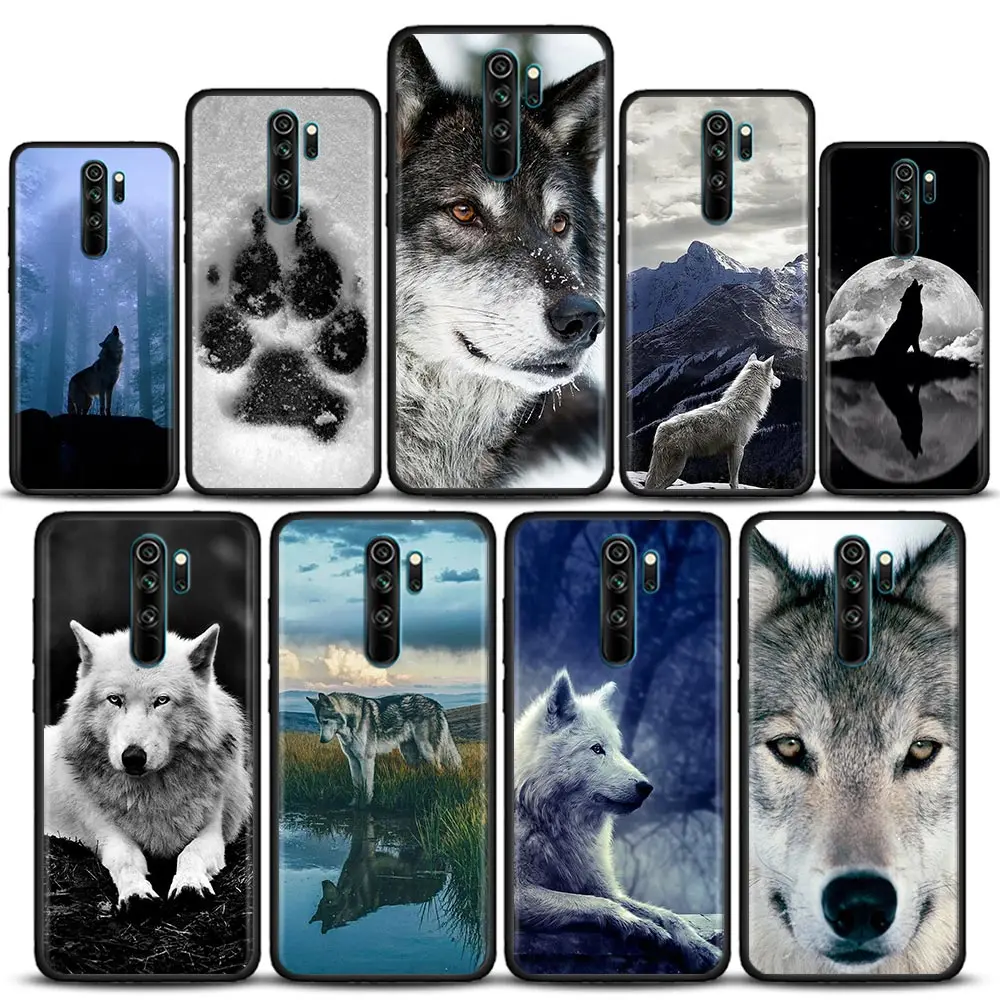 

Comics Cool Black Wolf Print Phone Case For Redmi K50 K40 K40S Gaming 10C 10 9T 9C 9A 9 8A 8 7A 7 6A 6 Pro Plus Xiaomi 5G Cover