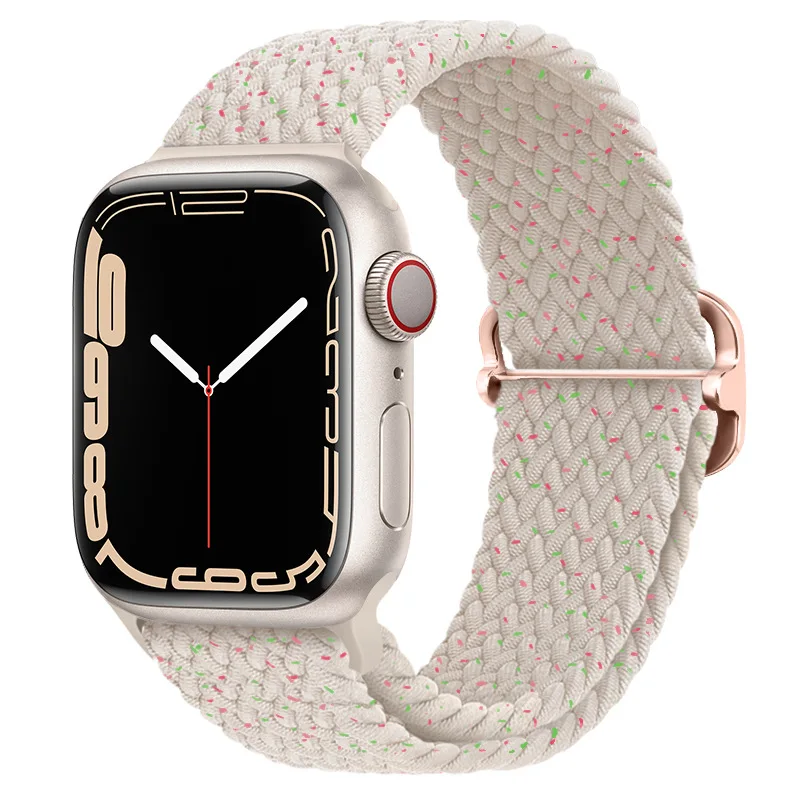 Woven Nylon Strap For Apple Watch Ultra Band 49mm 45mm Bracelet Correa for Iwatch Series 7 8 3 5 SE 6 44 40 41 42 38mm Wristband