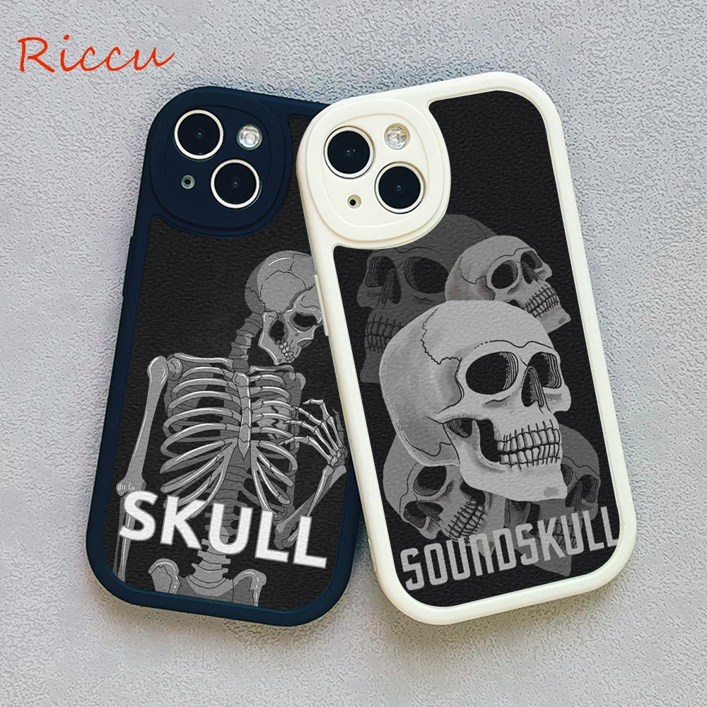 

Grim Reaper Skull Skeleton Phone Case for Iphone 14 13 11 12 Pro MAX 13 12 MiNi 7 8 plus 13 pro XS XR Lambskin Protective Covers