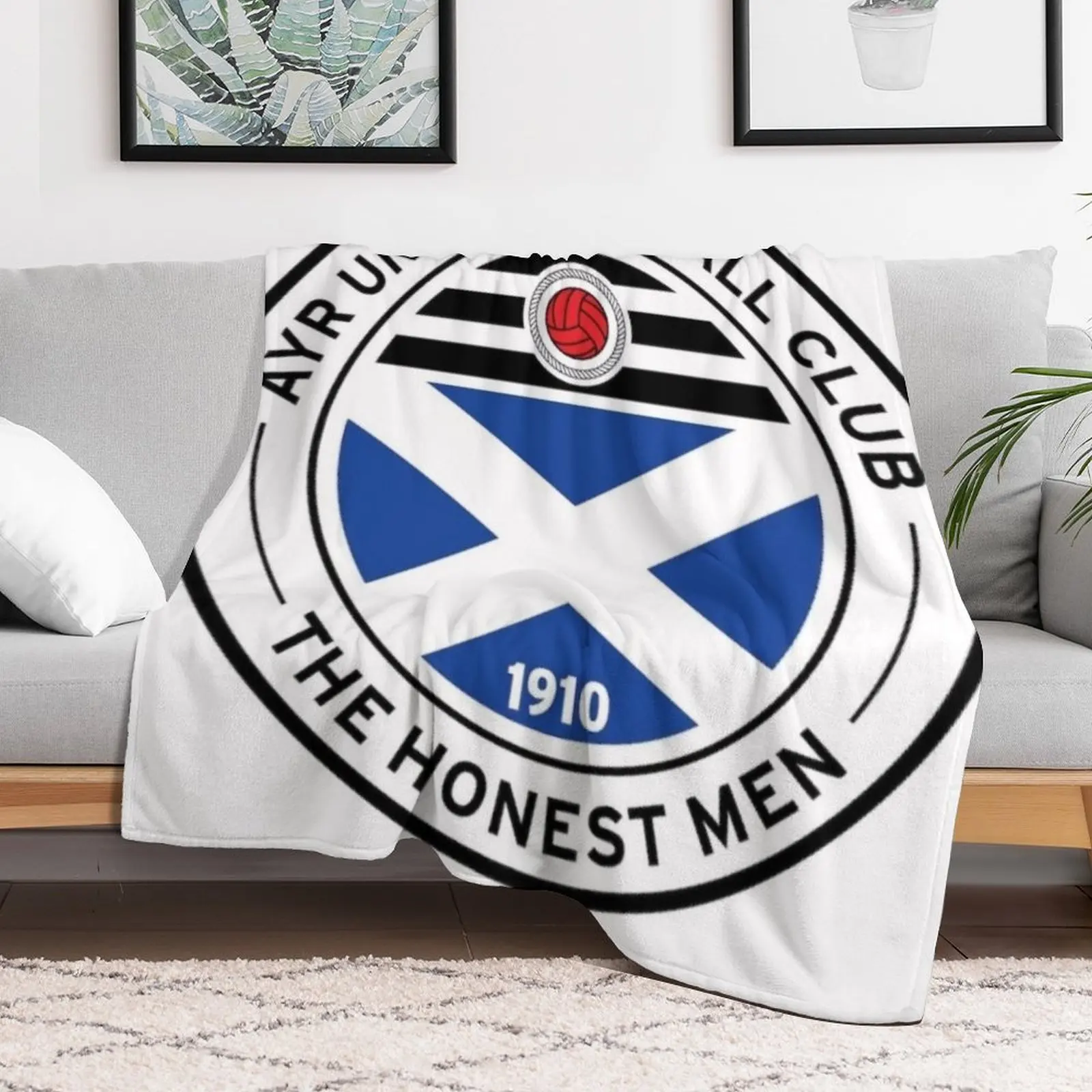 Одеяло для футбольного клуба Ayr United большие многофункциональные одеяла пляжа на