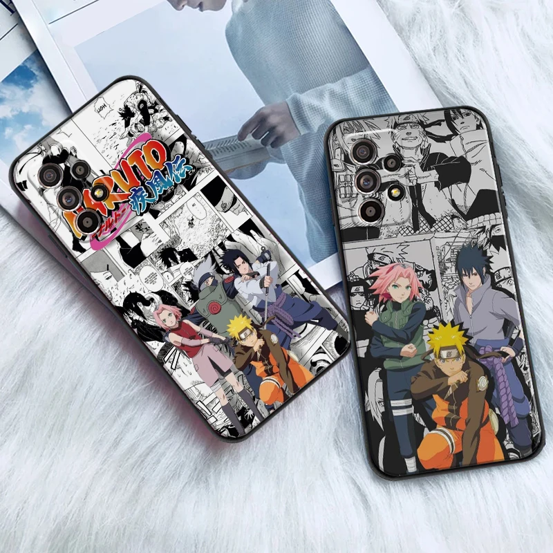 

Bandai NARUTO Cartoon Comics For Samsung S8 S9 Plus S10 S10E S20 S21 FE Lite Ultra Plus Phone Case Liquid Silicon Back Funda