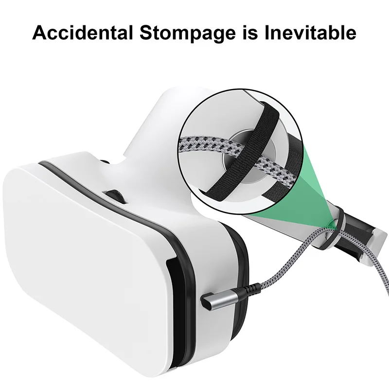 

Нейлоновый плетеный кабель для Oculus Quest 2, 5 м, быстрая зарядка