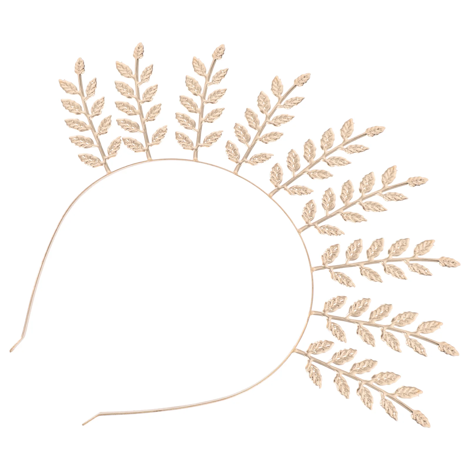 Повязка на голову в виде листа золотой аксессуар для волос женский головной убор