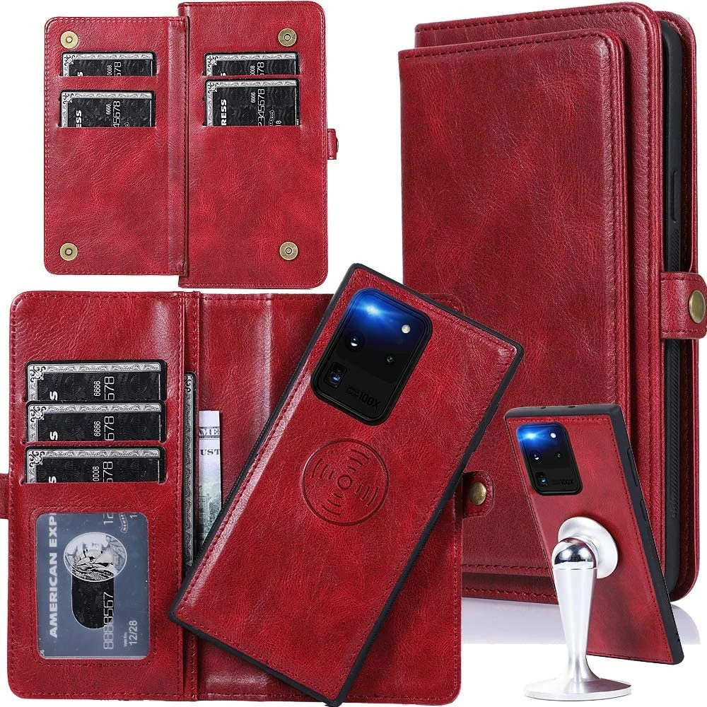 

Flip Leather Case For Samsung S20 Ultra Magnetic Stand Wallet Phone Cover For Samsung Galaxy Note 20 S21 Plus S22 A51 A71 A52S