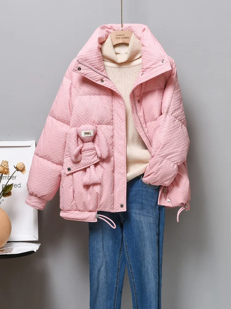 New Women  Down Jacket  Casual Style White Duck Down Jackets Autumn Winter Warm Coats And Parkas Female Outwear