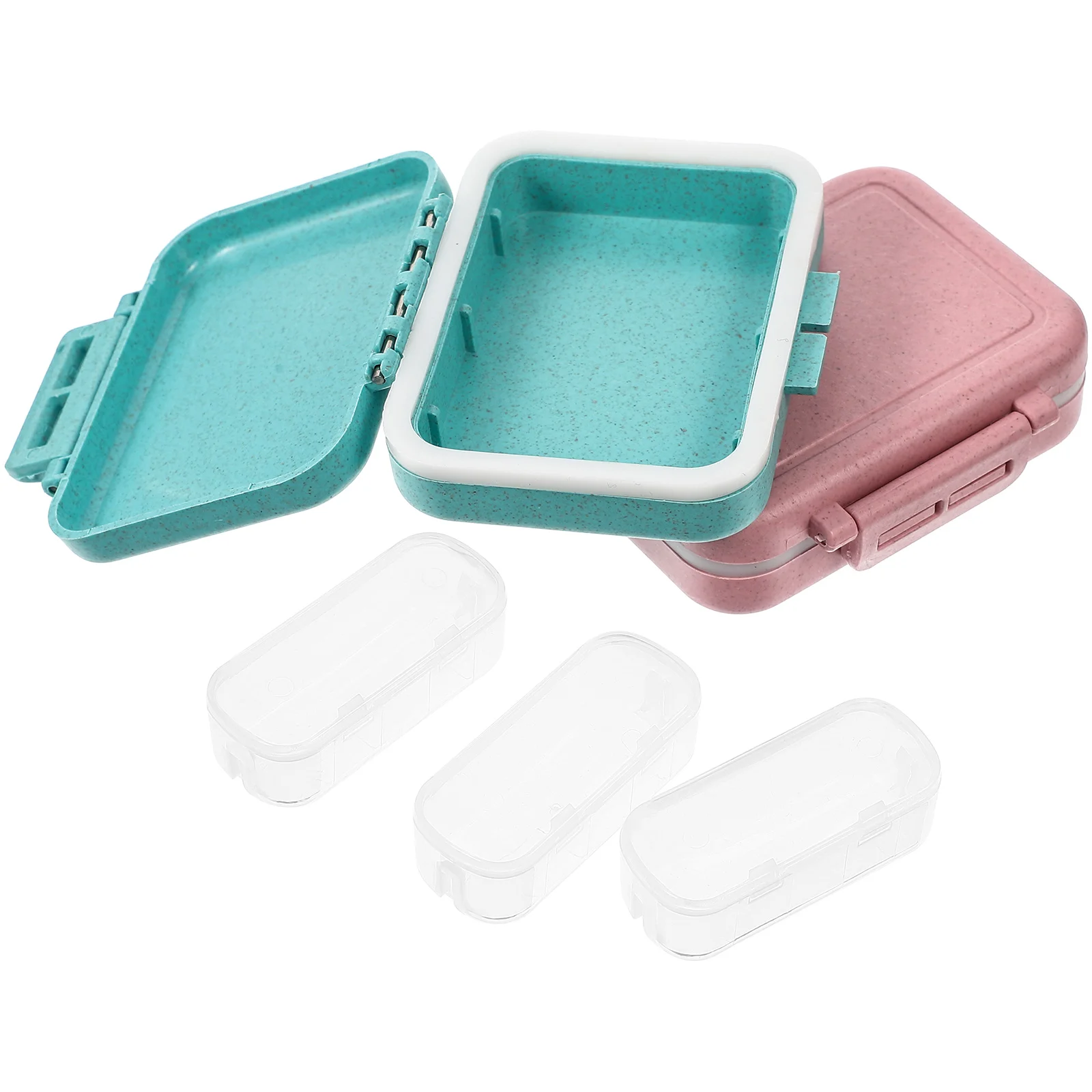 

Case Box Storage Travel Organizerdispenser Portable Daily Holder Oil Fish Cabinet Medicine Household Cases Mini Vitamins Sorter