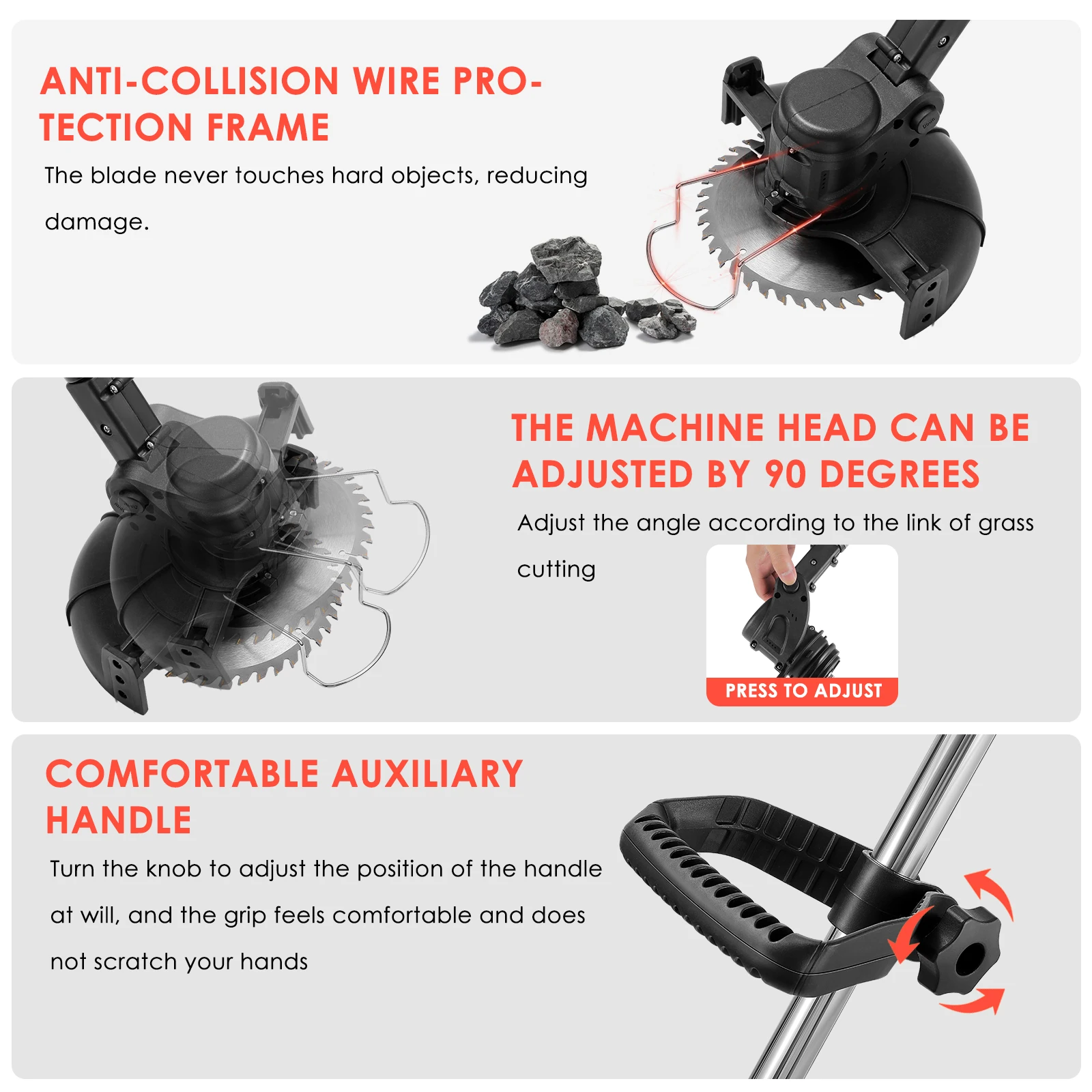 Электрическая газонокосилка 36 В 600 Вт с 2 литий-ионными аккумуляторами |