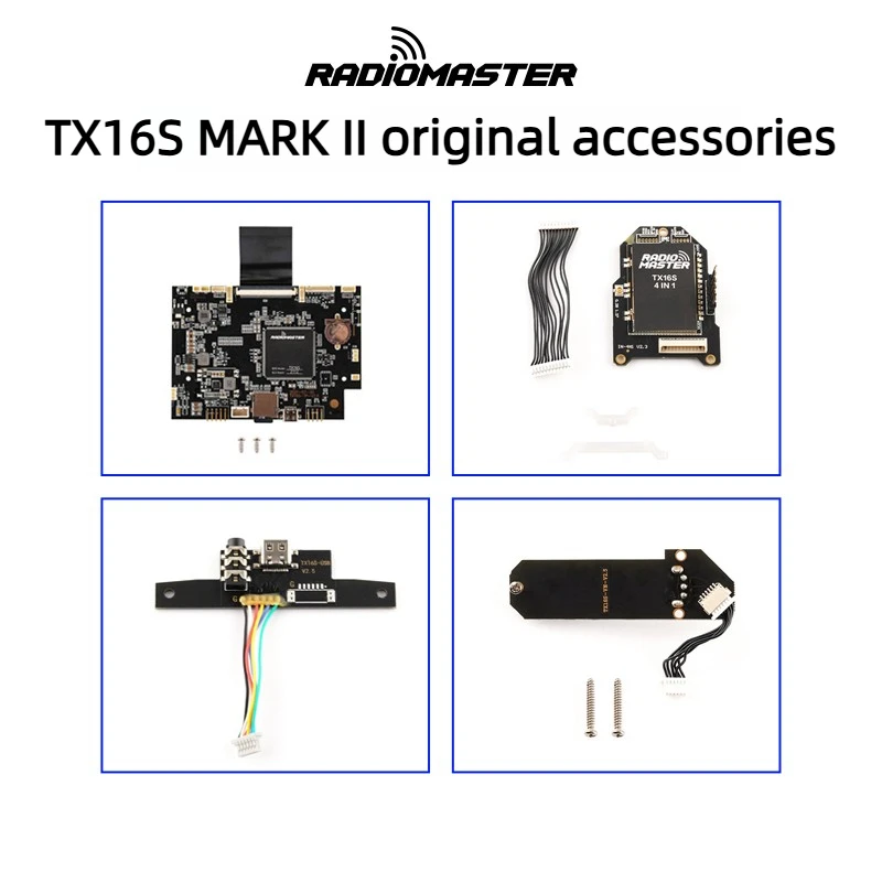 Фото Аксессуары для радиопередатчика Radiomaster TX16S MKII, модуль 4-в-1 с антенной и пружиной для основной платы, сенсорный экран, запасные части №2
