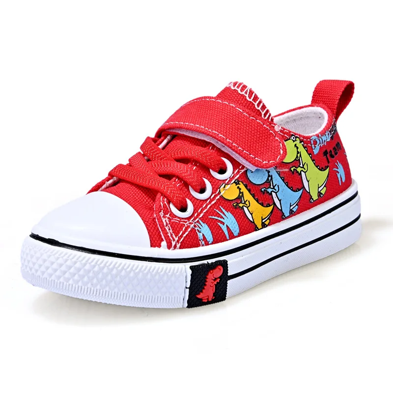 

Children Canvas Shoes Boys and Girls Cartoon Pattern Casual Low-top Cute Baby Shoes Spring Autumn Breathable Fashion Sneakers