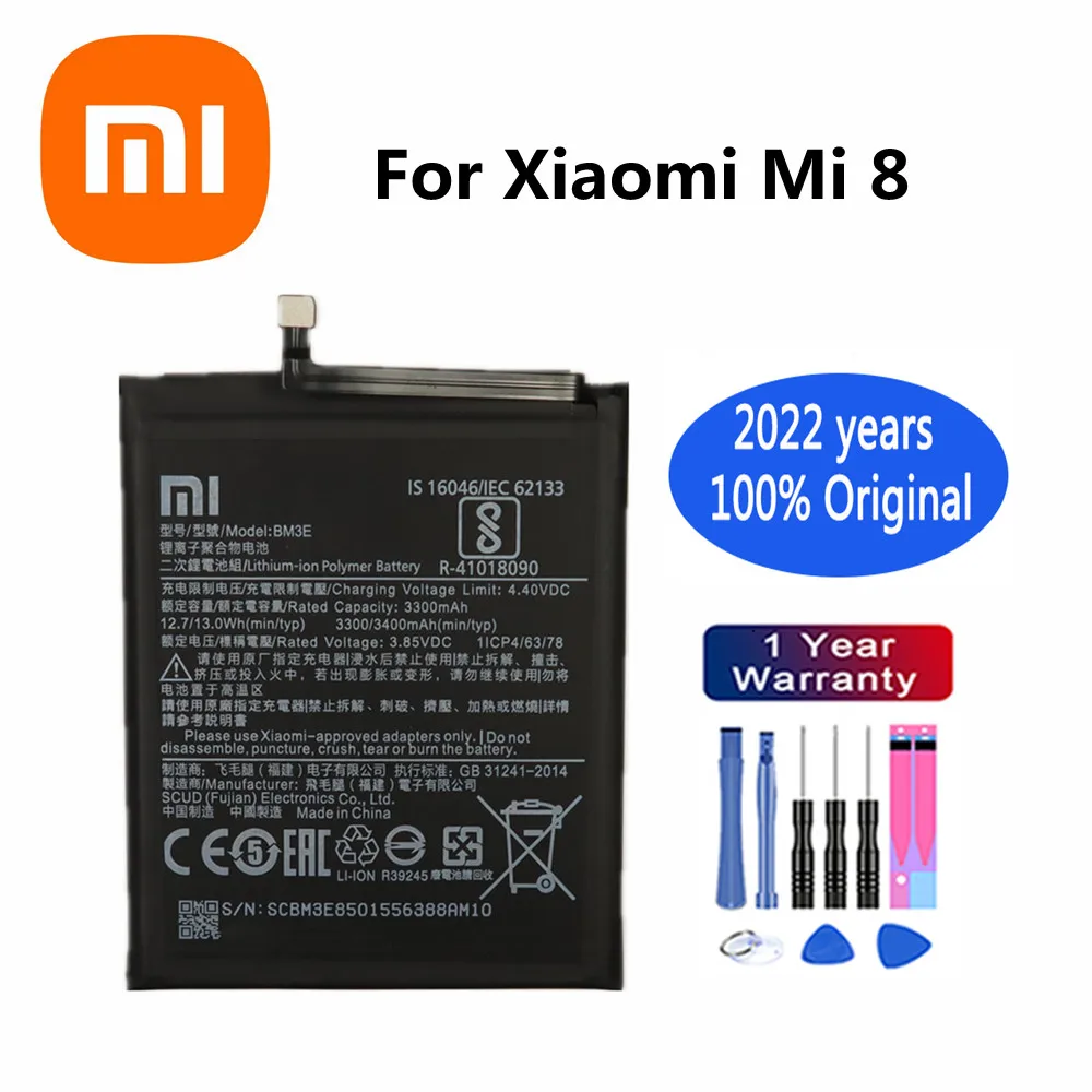

Аккумулятор BM3E для Xiaomi Mi 8 Mi8 M8, 2022 мАч, с инструментами