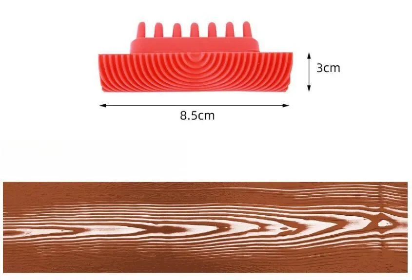 

Роликовая кисть резиновая текстура имитация дерева