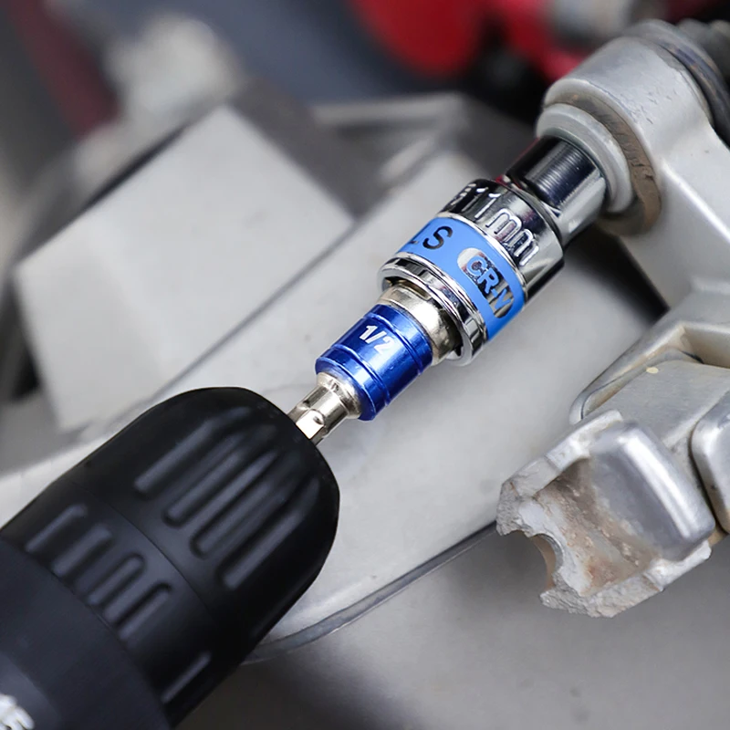 Shank Drill Socket Adapter for Impact Driver with Hex to Square Bits Bar Extension Set 1/4" 3/8" 1/2 Bit Tool | Инструменты