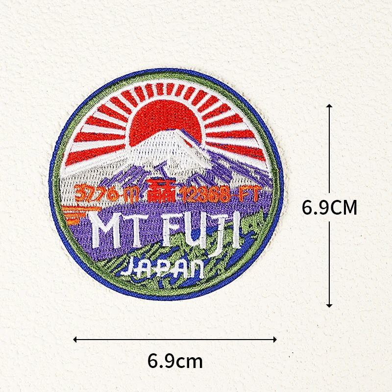 Японские волнистые и восходящие с утюгом нашивки океанская тема вышитая одежда