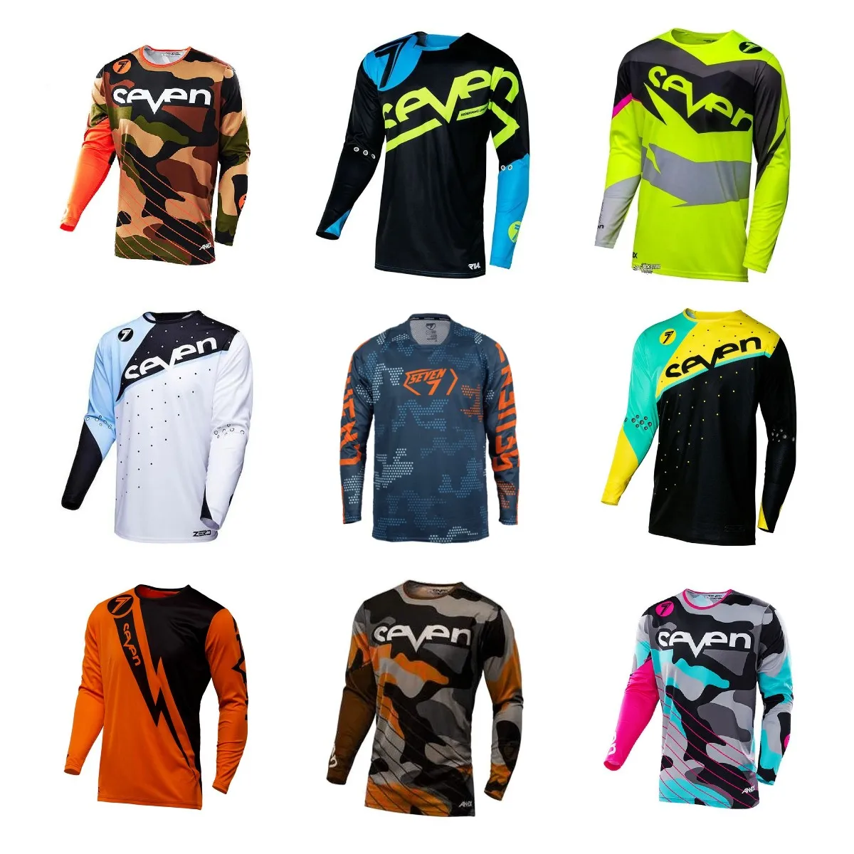 

Футболки SEVEN MTB для мотокросса для шоссейного велосипеда Spexcel, летние топы с длинным рукавом, одежда для велоспорта, майка для горного велоси...