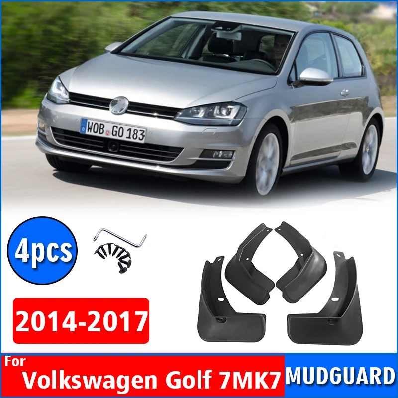 

2014-2019 FOR Volkswagen VW Golf 7 mk7 Mudguards Fender Mud Flap Guard Splash Mudflaps Car Accessories Mudguard Front Rear 4pcs