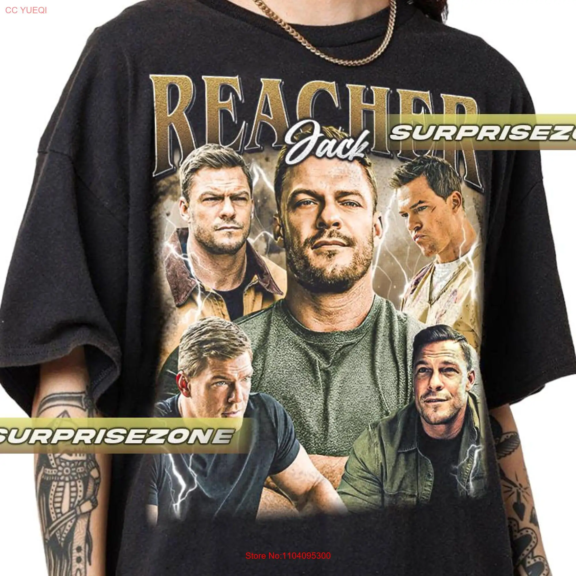 Винтажная футболка с длинным или коротким рукавом для женщин и мужчин Alan Ritchson Jack