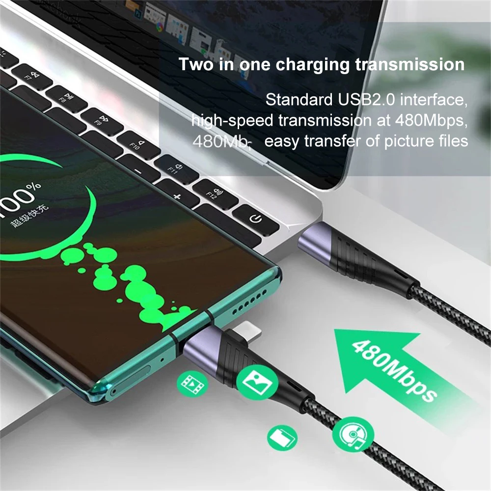 

Multifunctional Cord Nylon Cable Cord Usb C Fast Charging Type C Pd 65w 20w Cable For Samsung S20 Cable 4 In 1