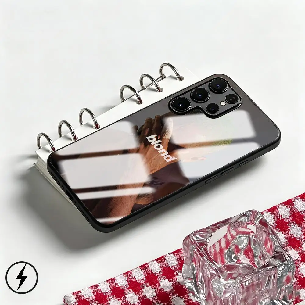 Фото Чехол для телефона Frank Ocean для Samsung S26 S25 S24 S23 S22 S21 S20 Plus Ultra Note20, стеклянный магнитный чехол №4