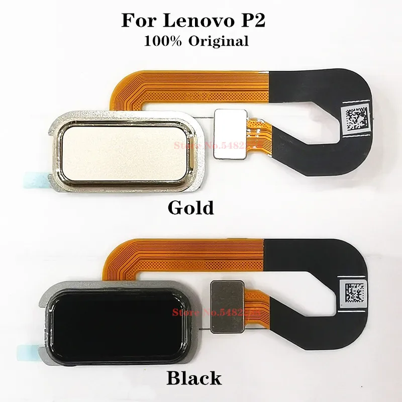 

100% оригинальный датчик отпечатков пальцев для Lenovo P2 Touch ID Home кнопки сканер отпечатков пальцев клавиша разблокировки гибкий кабель запасные ...