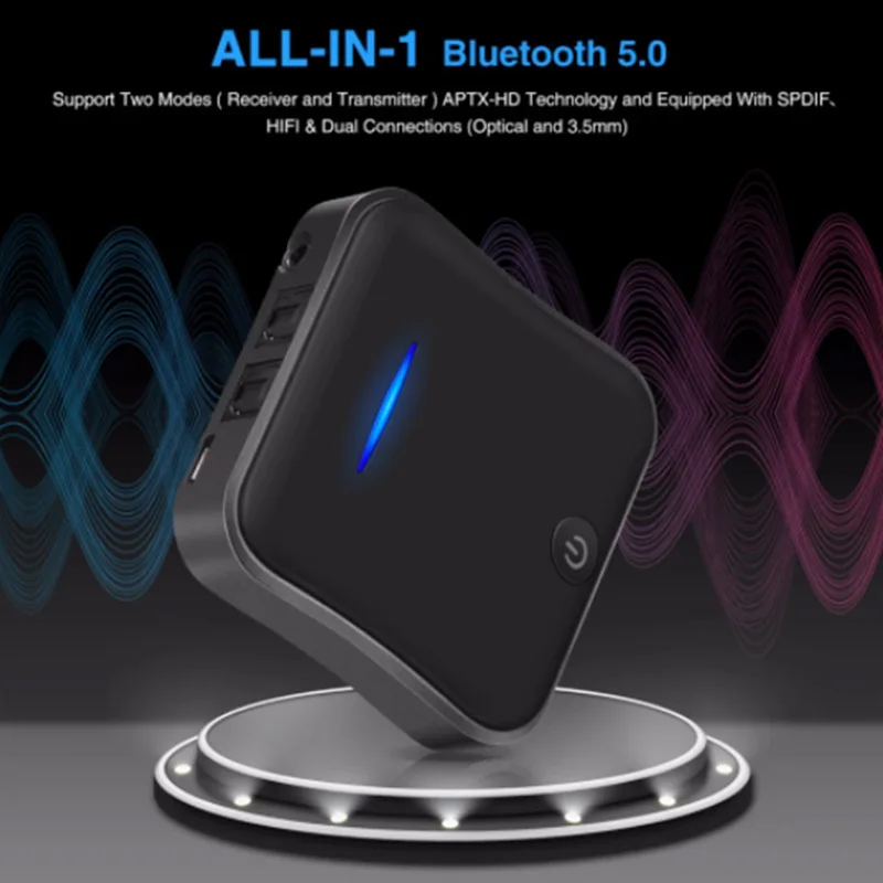 Передатчик Bluetooth 5.0 CSR8675 музыкальный ресивер APTX HD LL Bt USB адаптер для штекера 3 5 мм