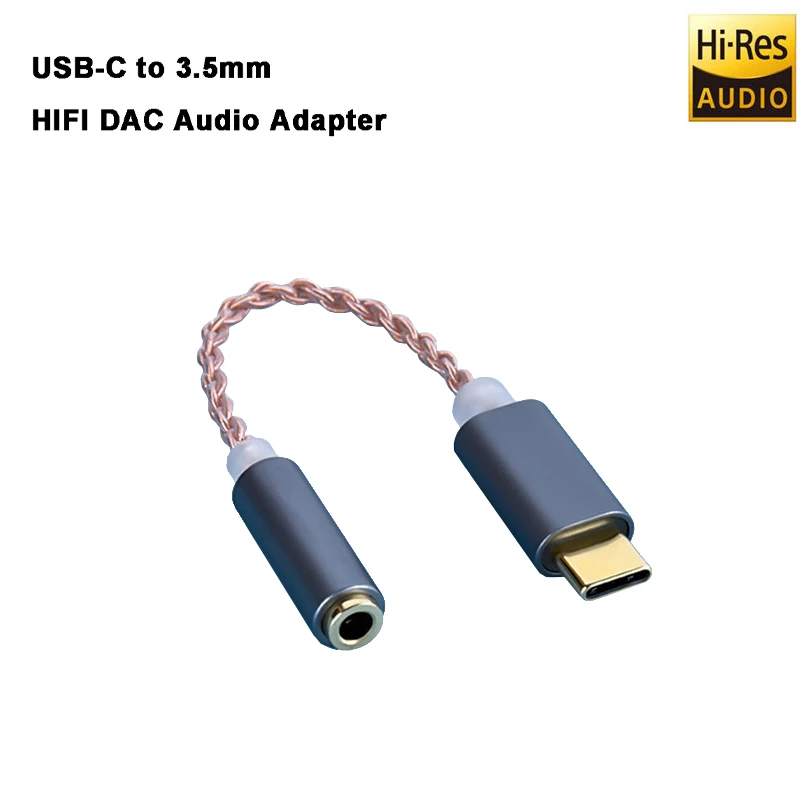 Hi Res DAC усилитель для наушников USB Type C на 3.5 Стандартный аудиоадаптер 32 бит 384 кгц цифровой декодер AUX HiFi преобразователь ALC4050
