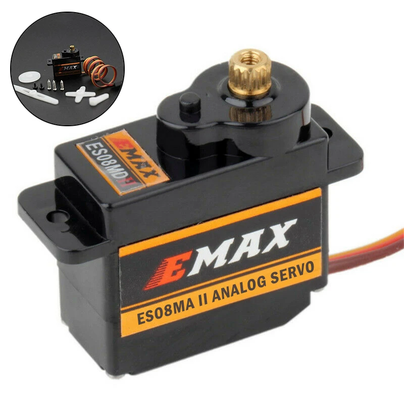 

Futaba/JR universal 1.5/1.8kg ES08MA Metal Gear Micro Servo w/ Arms for Axial SCX-24 RC Helicopter Airplane Boat