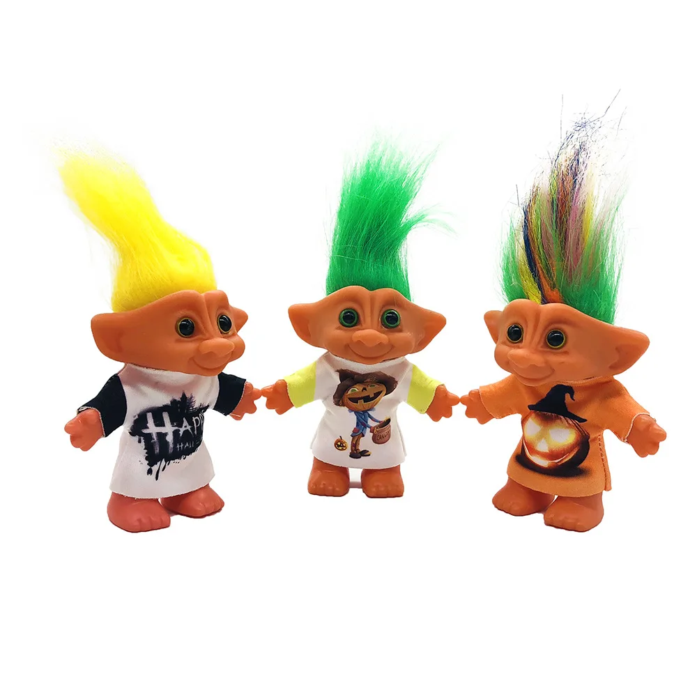 10 см Рождественская одежда куклы-тролли фигурки игрушки хеллоуин Leprechauns Lucky Russ