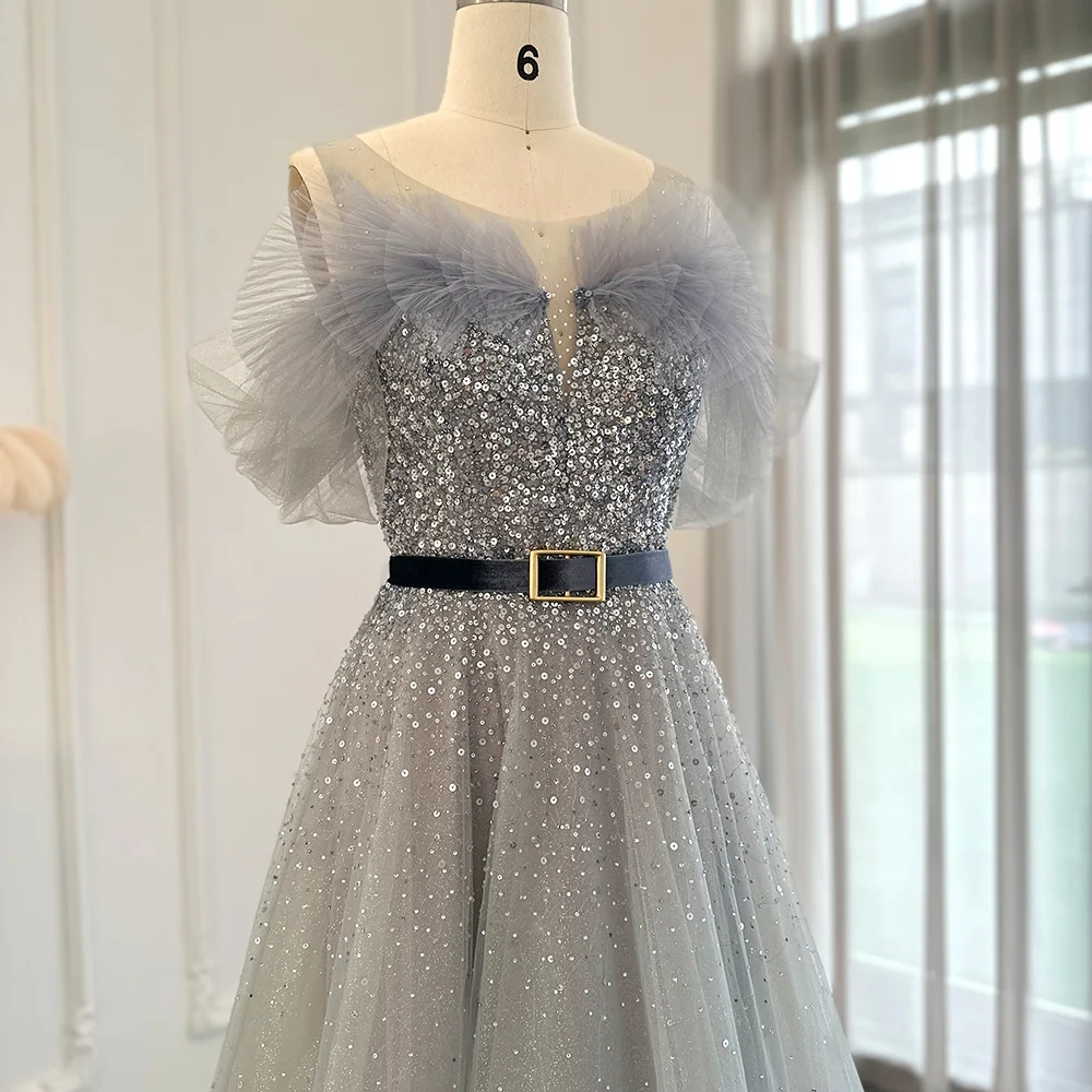 Jancember Fashion Shining Ball Gown Evening Dresses 2023 Elegant Backless Crystal Formal Party Wear For Women SCZ002