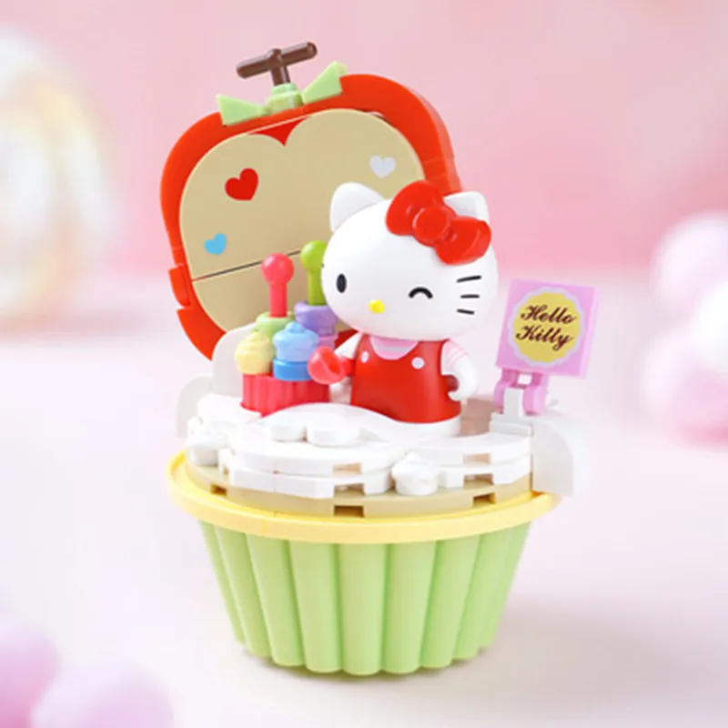 Sanrio аниме Hello Kitty My Melody Cinnamoroll Pompompurin Kuromi друзья строительные блоки кирпичи для