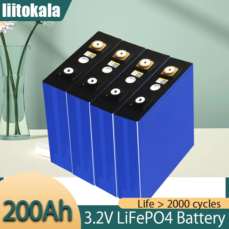 

LiitoKala 3.2v 200ah Lifepo4 Battery 12v 24V 200ah Lithium Iron Phosphate Solar Eu Usa Russia Fast Delivery Duty Free