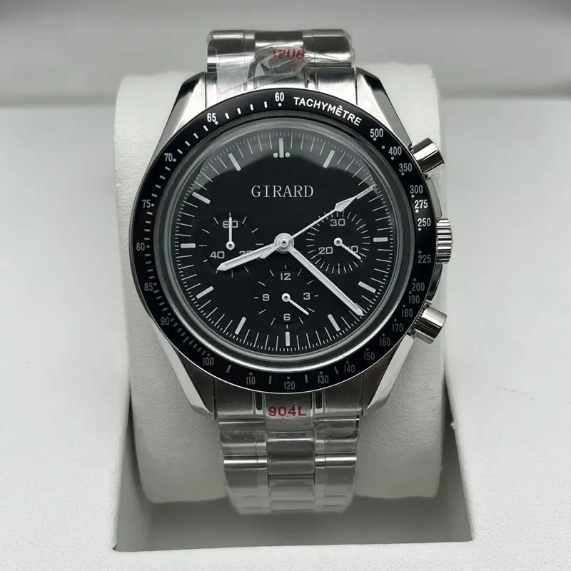 

Мужские механические часы 42 мм, керамический Безель, черный циферблат, светящийся водонепроницаемый ремешок из нержавеющей стали 316