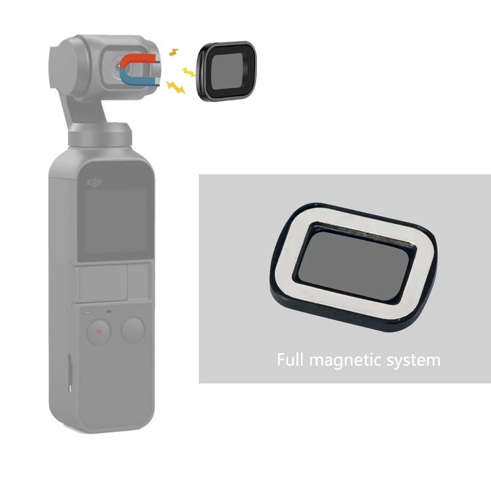 Набор магнитных фильтров Mcoplus ND4, ND8, ND16, фильтры для экшн-камер для DJI Osmo Pocket 1 2, аксессуары для камер (art.: 3920d2b87f625) - 3920d2b87f625