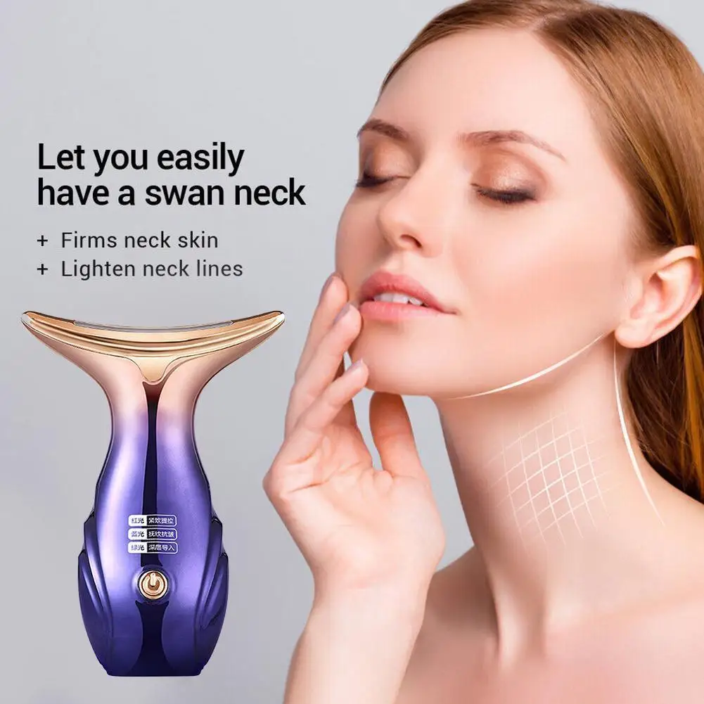 

Microcurrent RF Neck Face Beauty Instrument Facial Tighten EMS Wrinkle Care Anti Skin Face Machine Massager Lifting Sagging W1Z3