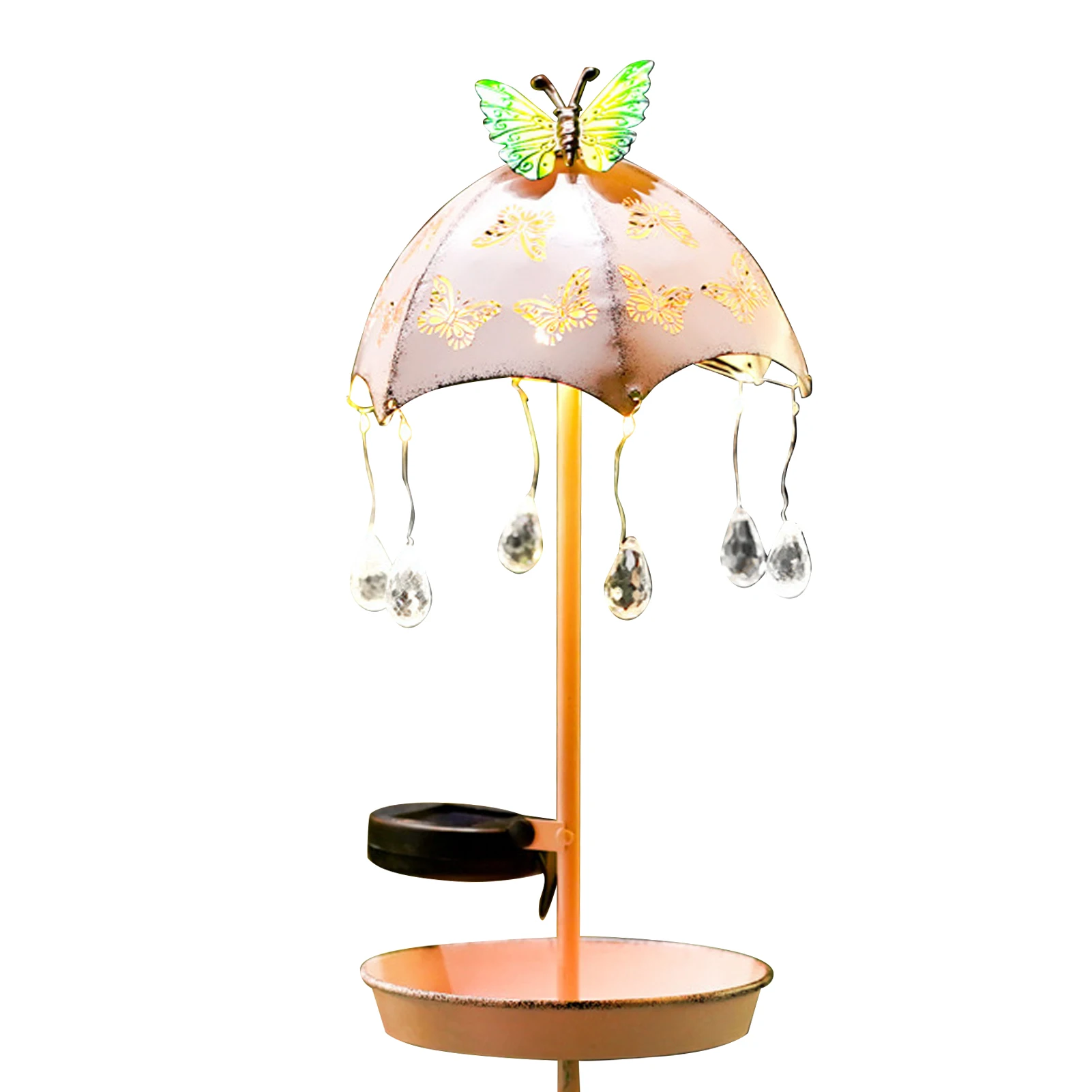 

Lawn Durable IP65 Waterproof Landscape LED Garden Light Courtyard Umbrella Raindrop Outdoor Decorative Solar Powered Path Park