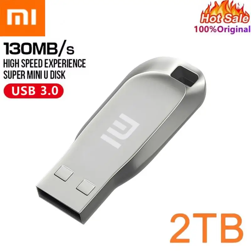 Портативный USB-флеш-накопитель Xiaomi Mini U Disk металлический водонепроницаемый