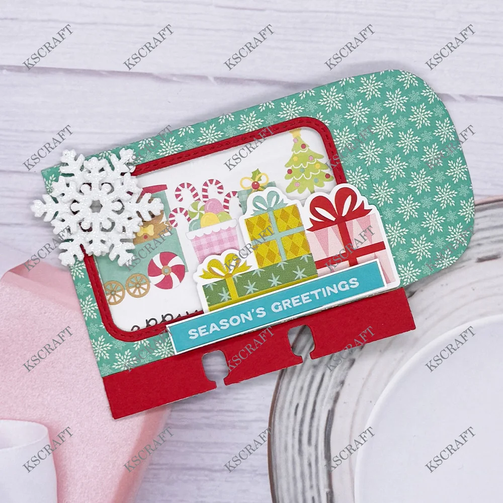 KSCRAFT держатель подарочной карты Memorydex вырубные штампы трафареты для DIY